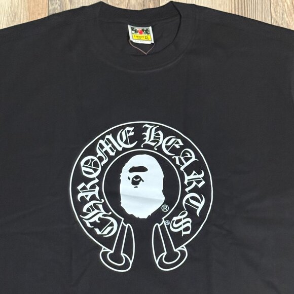 BATHING APE X CHROME HEARTS TEE Baby Milo BlackT-Shirt - Picture 4 of 4